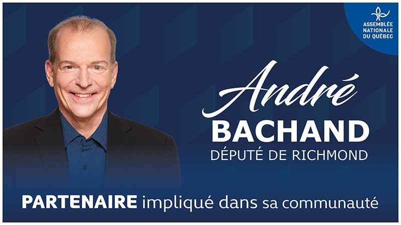 André Bachand Député de Richmond - Partenaire de Mon sac de légumes locaux - Tourisme Val-Saint-François